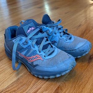 Saucony Sneakers—gray with orange detail